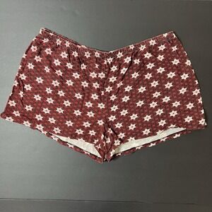 Vintage Joe Boxer Shorts Women's XL Red Lounge Pajamas Athletic Y2K